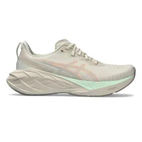 Sure! Heres an optimized title for the product that includes more descriptive modifiers:

**Asics Womens Novablast 4 Running Shoes - Oatmeal/Moonrock Colorway for Lightweight Comfort and Performance**