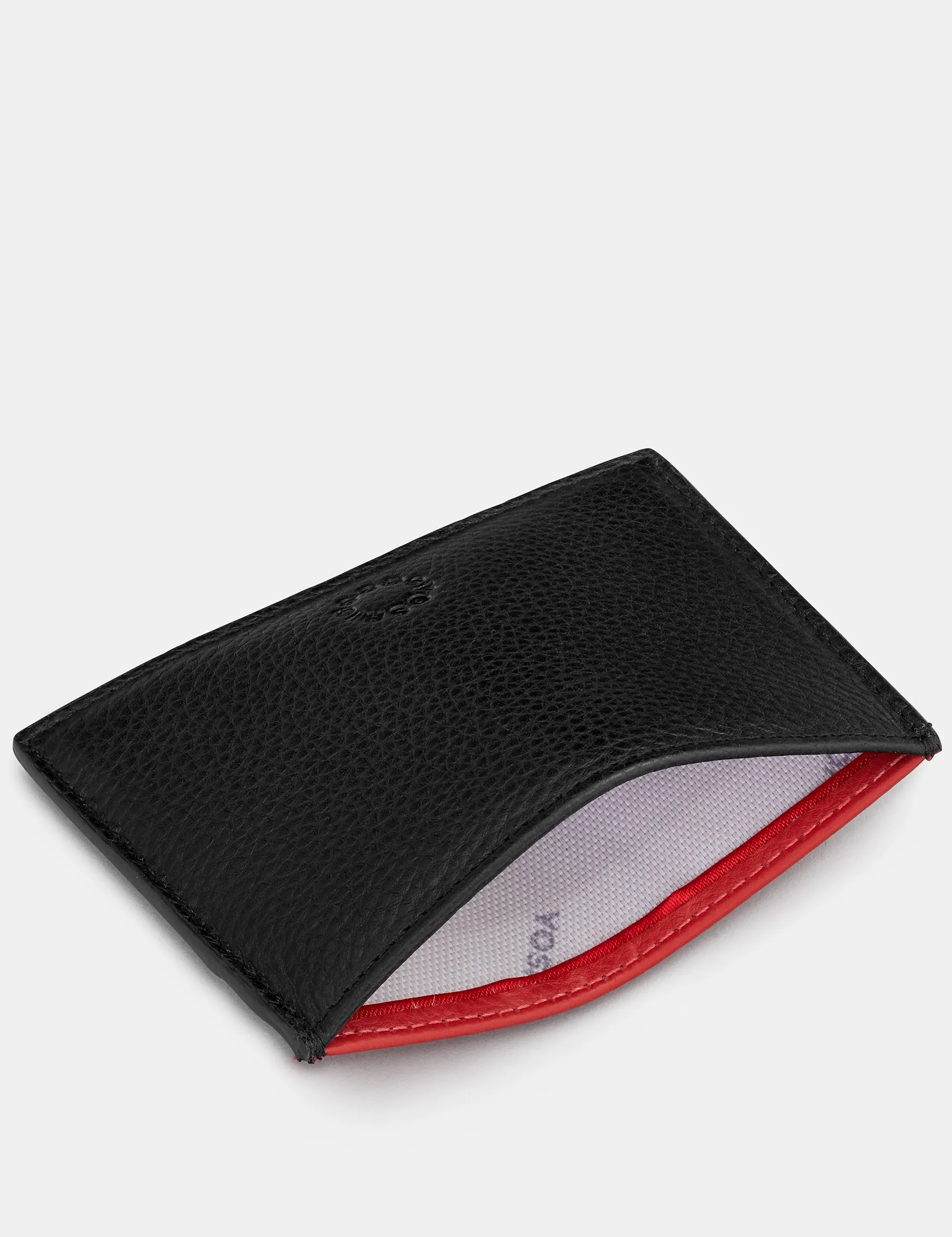 Black And Red Leather Academy Card Holder