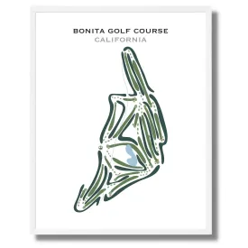 Bonita Golf Course, California - Printed Golf Courses