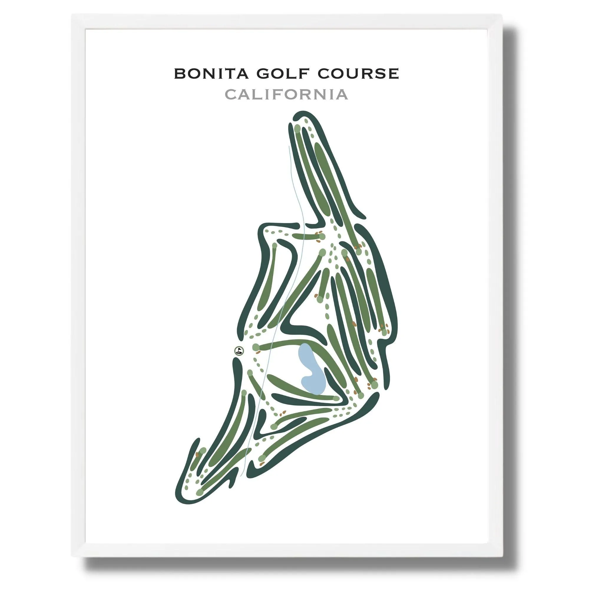 Bonita Golf Course, California - Printed Golf Courses