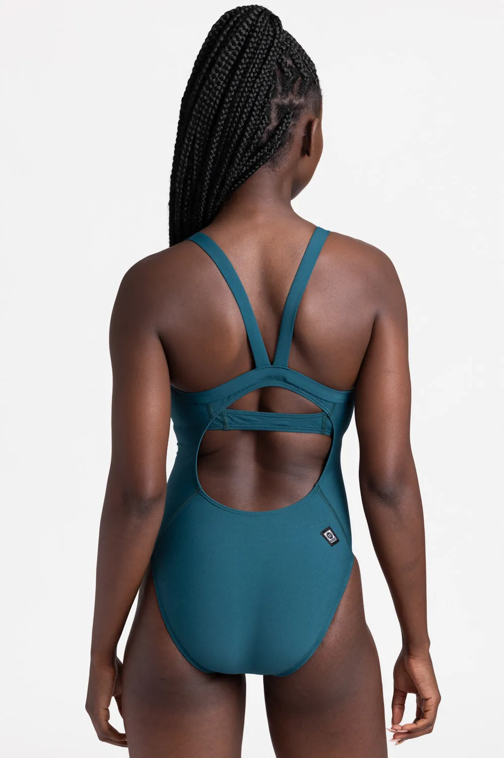 Caroline Swim Onesie - Peacock