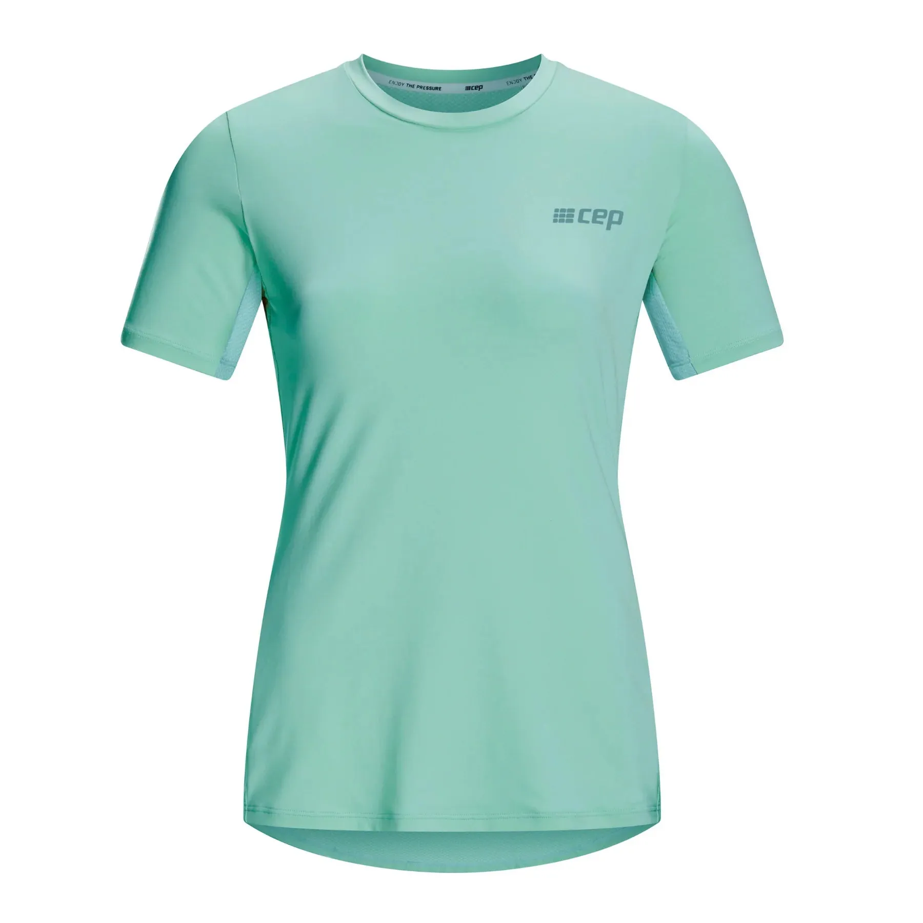 CEP Women's The Run Shirt Round Neck Short Sleeve v5 - Light Blue