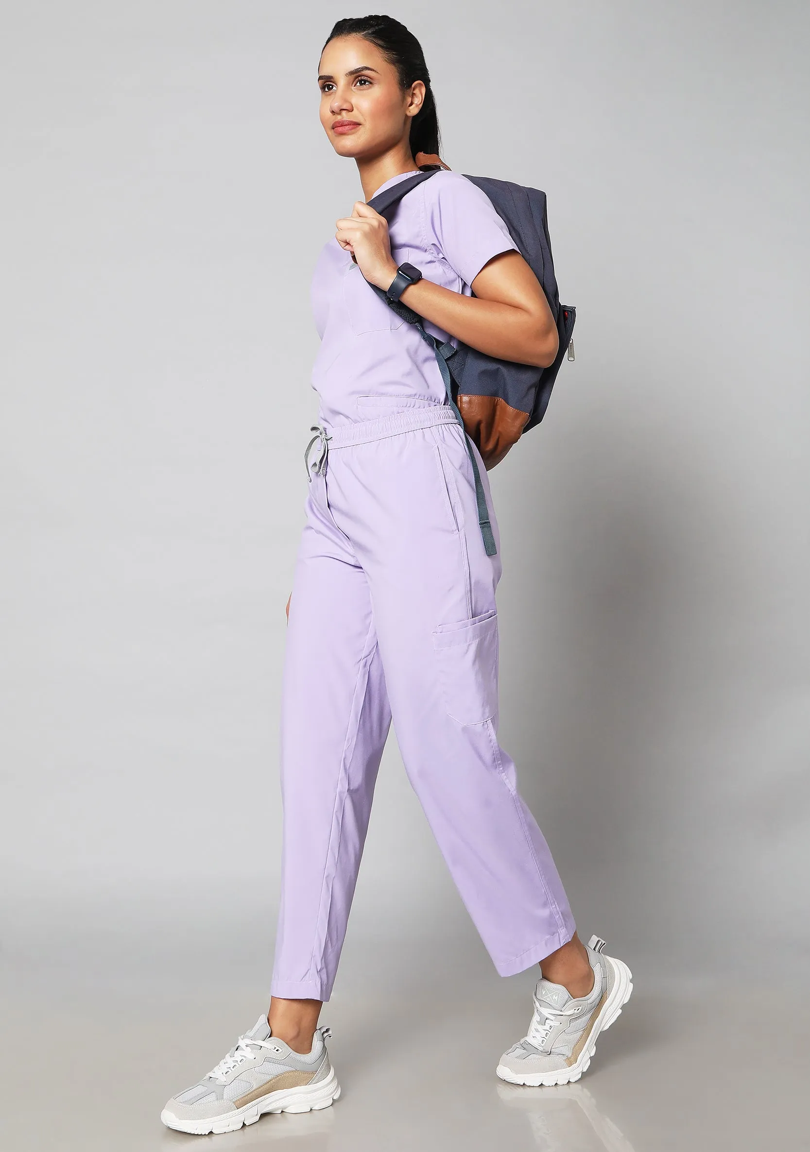 Classic Women's 10 Pocket (Pastel Lilac) Scrub