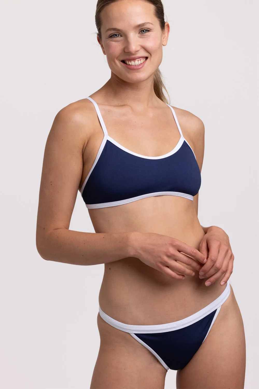 Dora Bikini Bottom - Navy Contrast