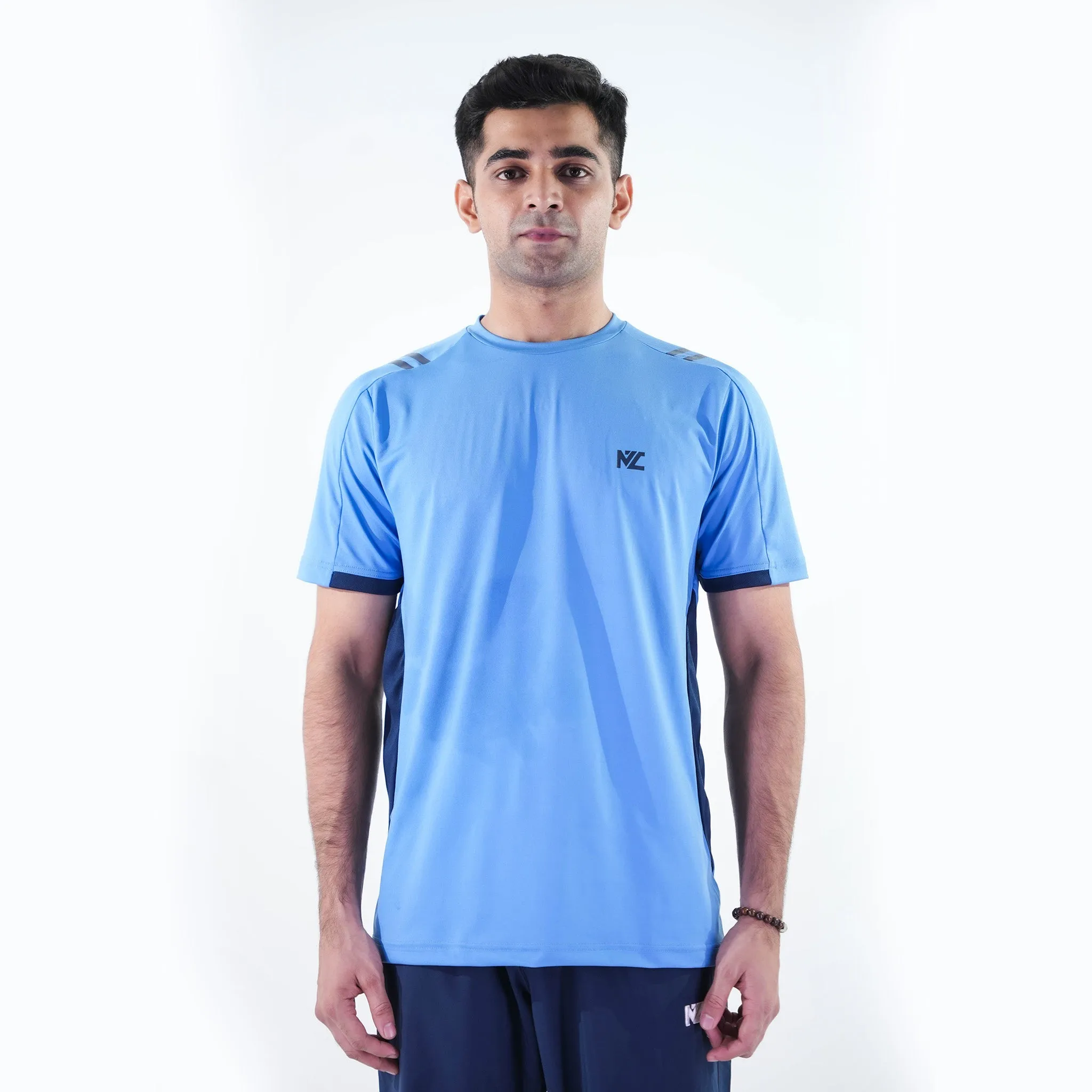 Dual Stripe Classic Tee Sky Blue