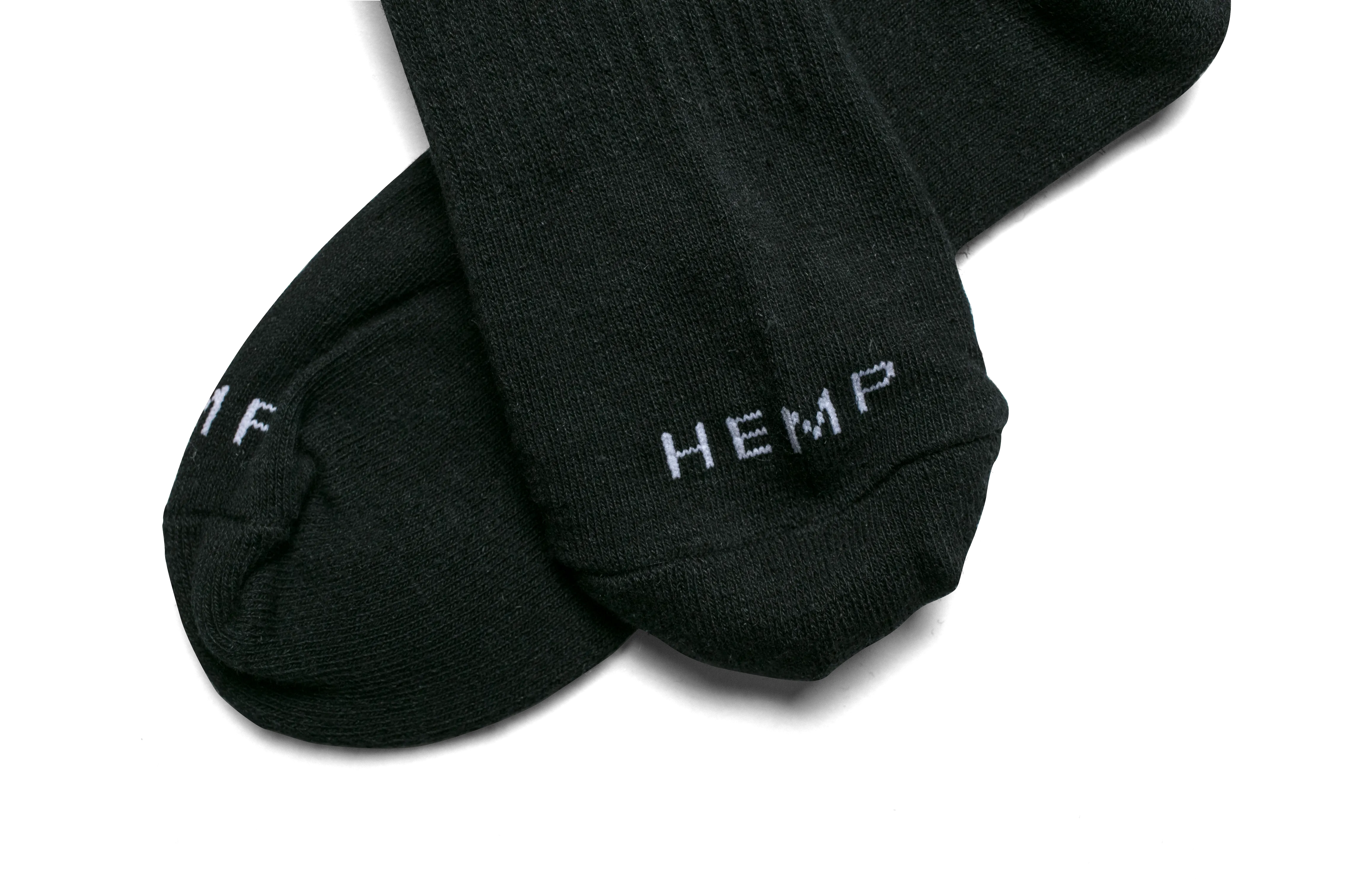 ERBA HEMP CREW SOCKS BLACK