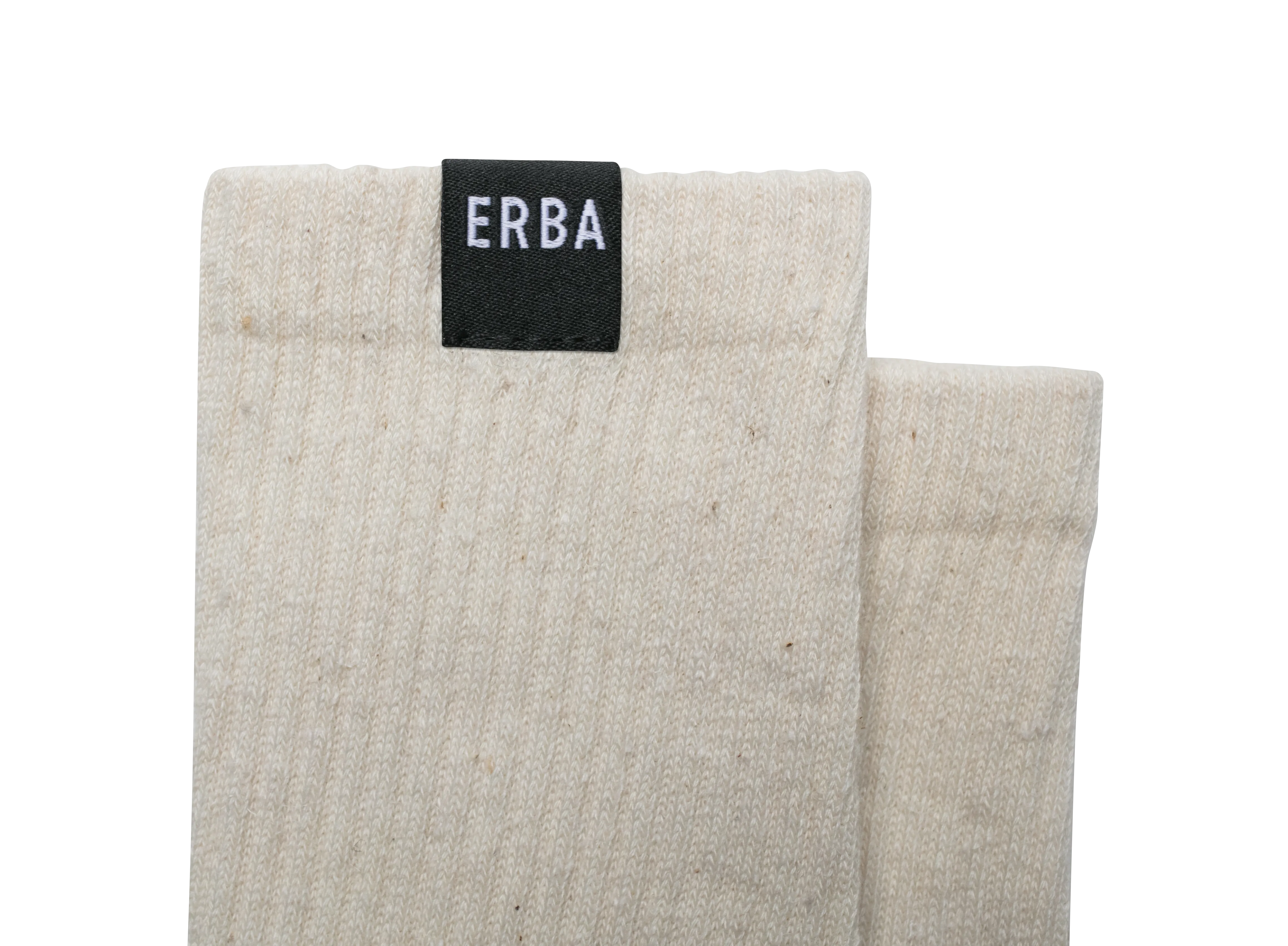 ERBA HEMP CREW SOCKS NATURAL