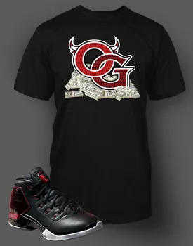 Graphic T Shirt To Match Retro Air Jordan 17 Bred Shoe