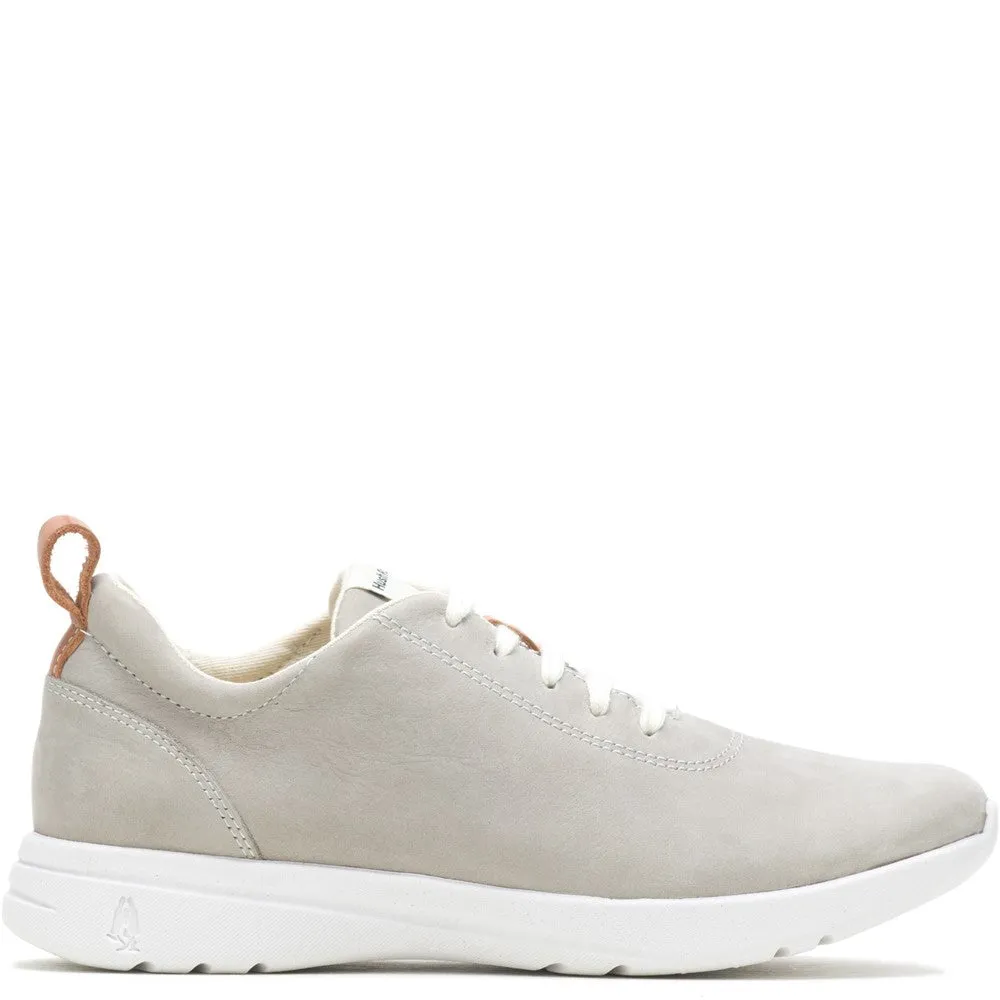 Grey Good Leather Lace-Up Trainers