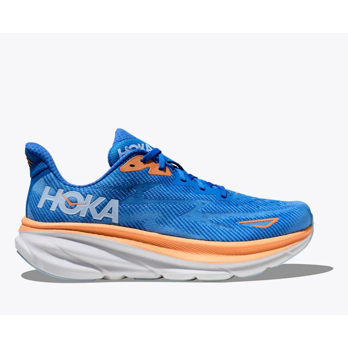 Optimized title: Hoka One One Clifton 9 Running Shoe - Coastal Sky/All Aboard Blue