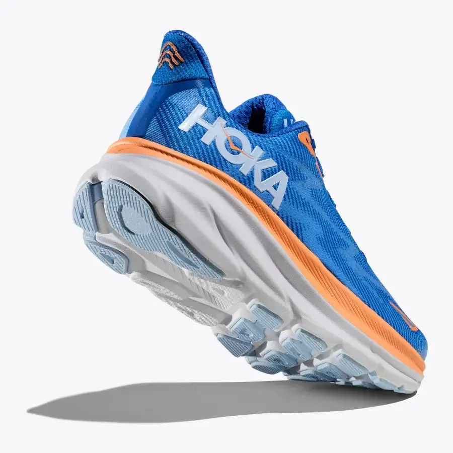 Optimized title: Hoka One One Clifton 9 Running Shoe - Coastal Sky/All Aboard Blue