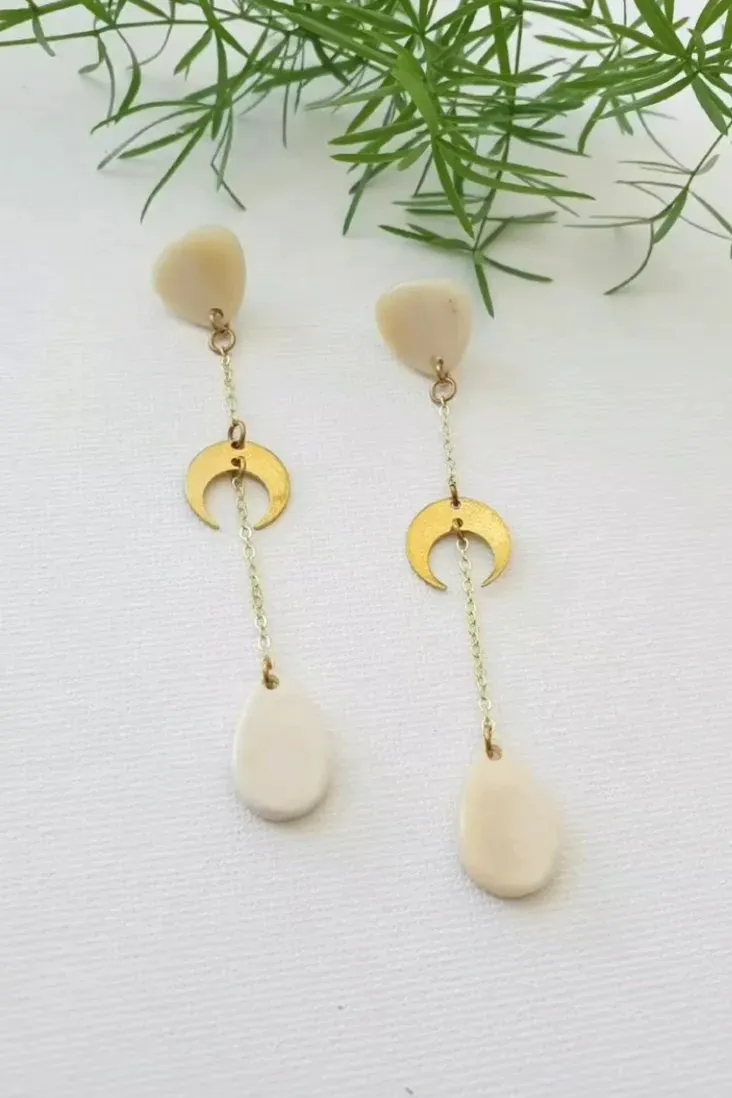 Hope Moon Earrings