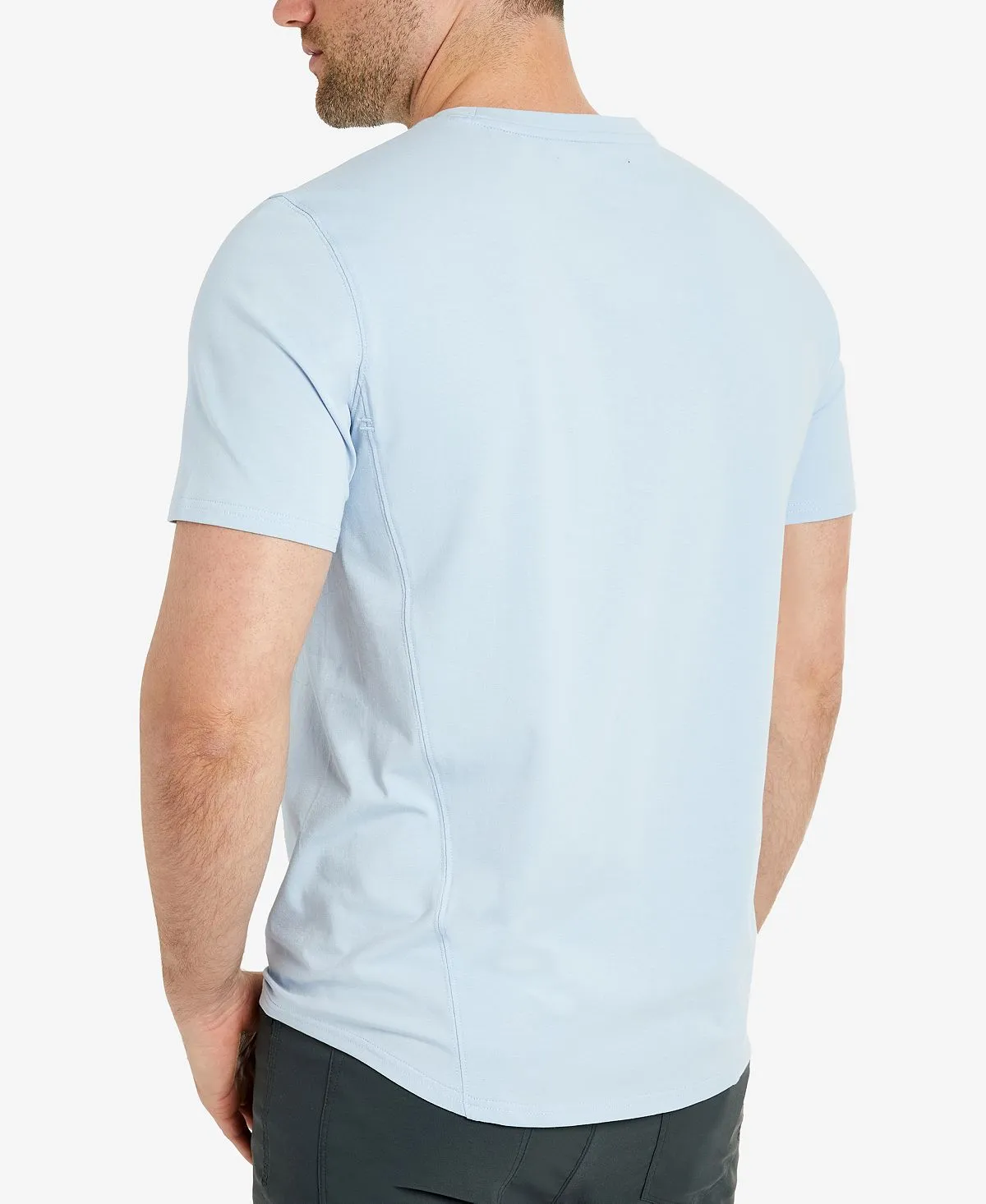 Kenneth Cole Men's Crew Neck Sports T-Shirt, Light Blue