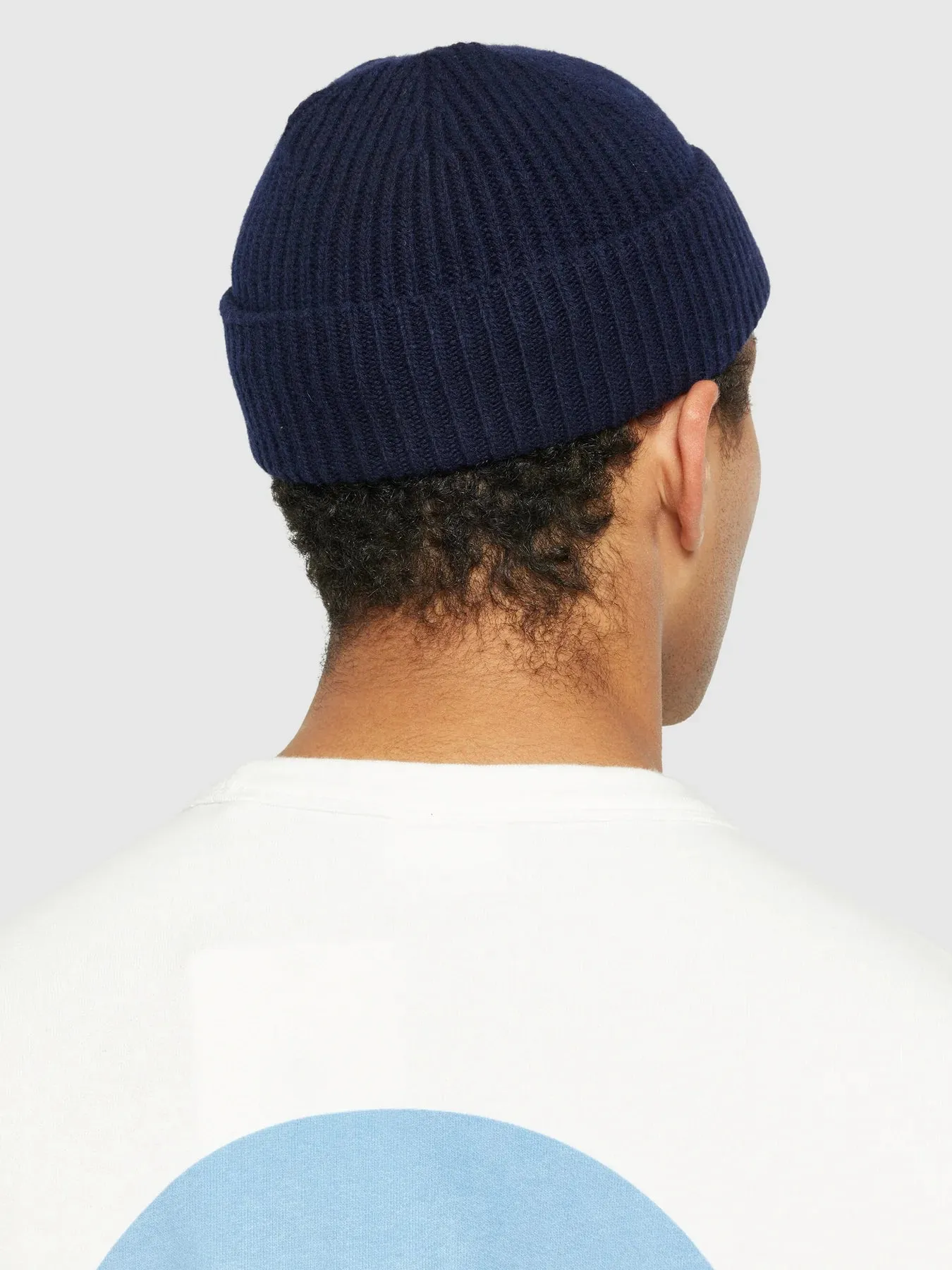 Low Wool Rib Beanie