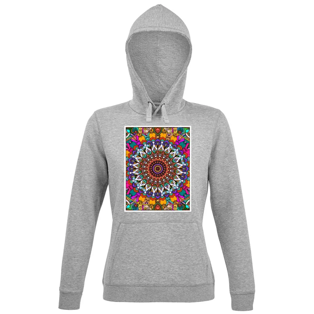 Mandala Art Design Premium Hoodie - Intricate Colors