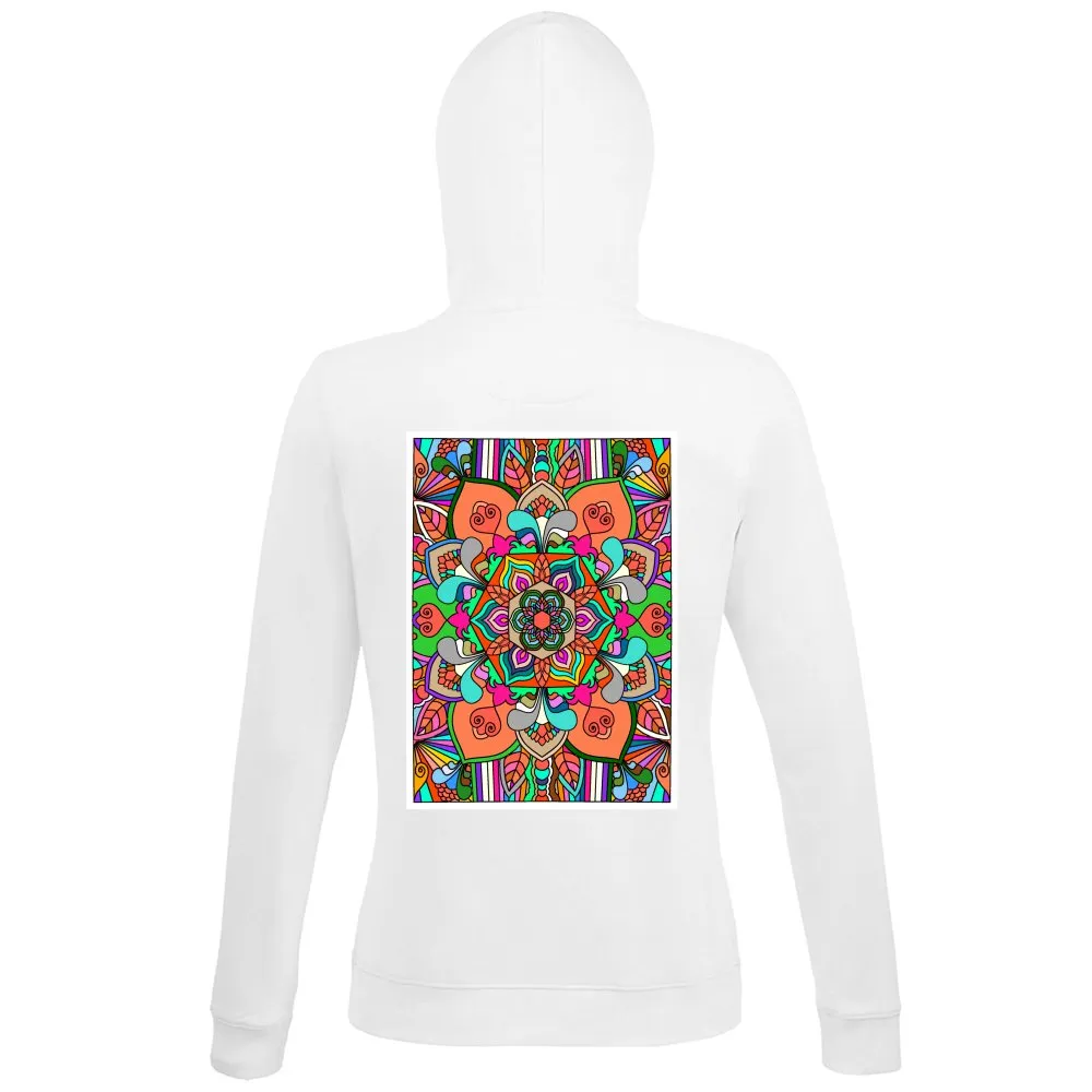 Mandala Art Design Premium Hoodie - Intricate Colors