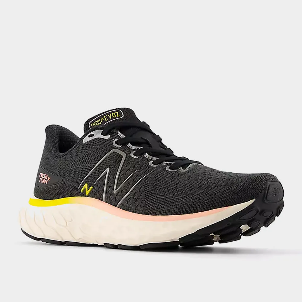 New Balance Women's Fresh Foam X Evoz V3 Performance Running Black/yellow _ 180798 _ Black