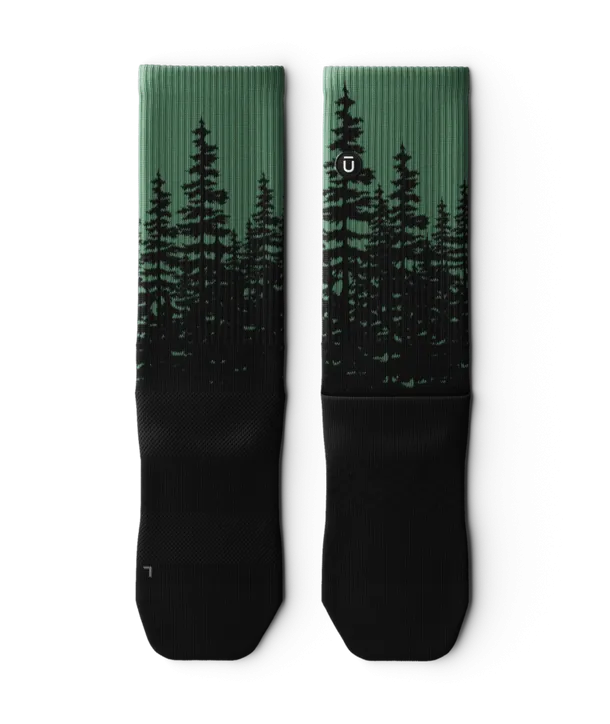 "Fir" Performance Crew Running Socks by Outway