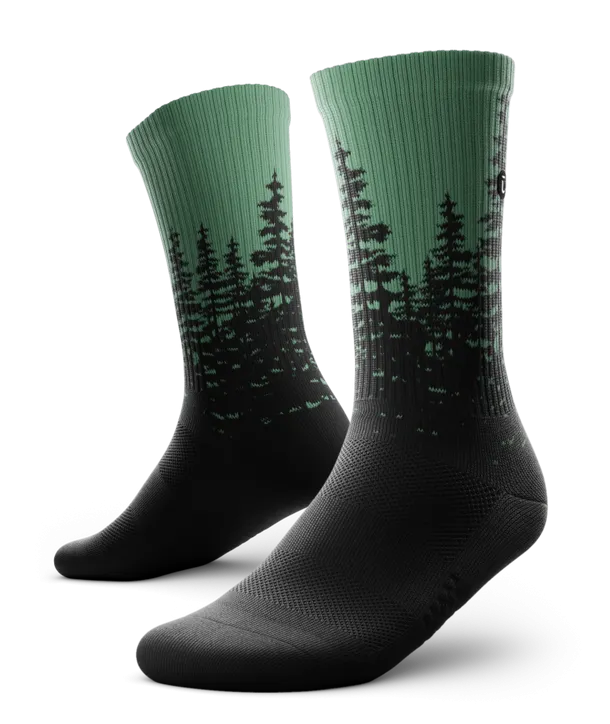 "Fir" Performance Crew Running Socks by Outway