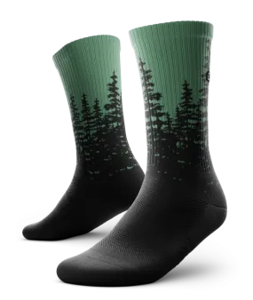 "Fir" Performance Crew Running Socks by Outway