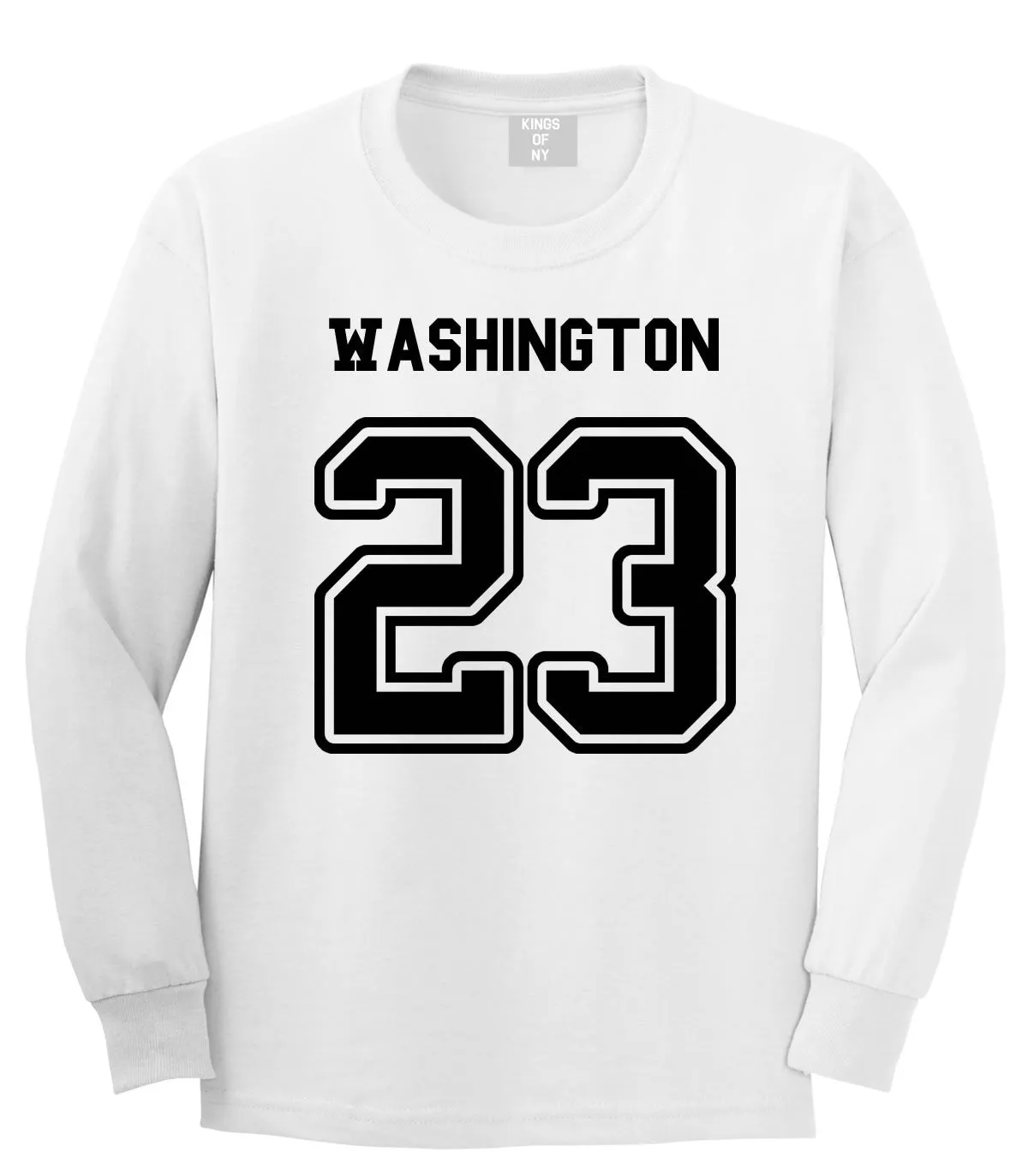 Sport Style Washington 23 Team State Jersey Long Sleeve T-Shirt