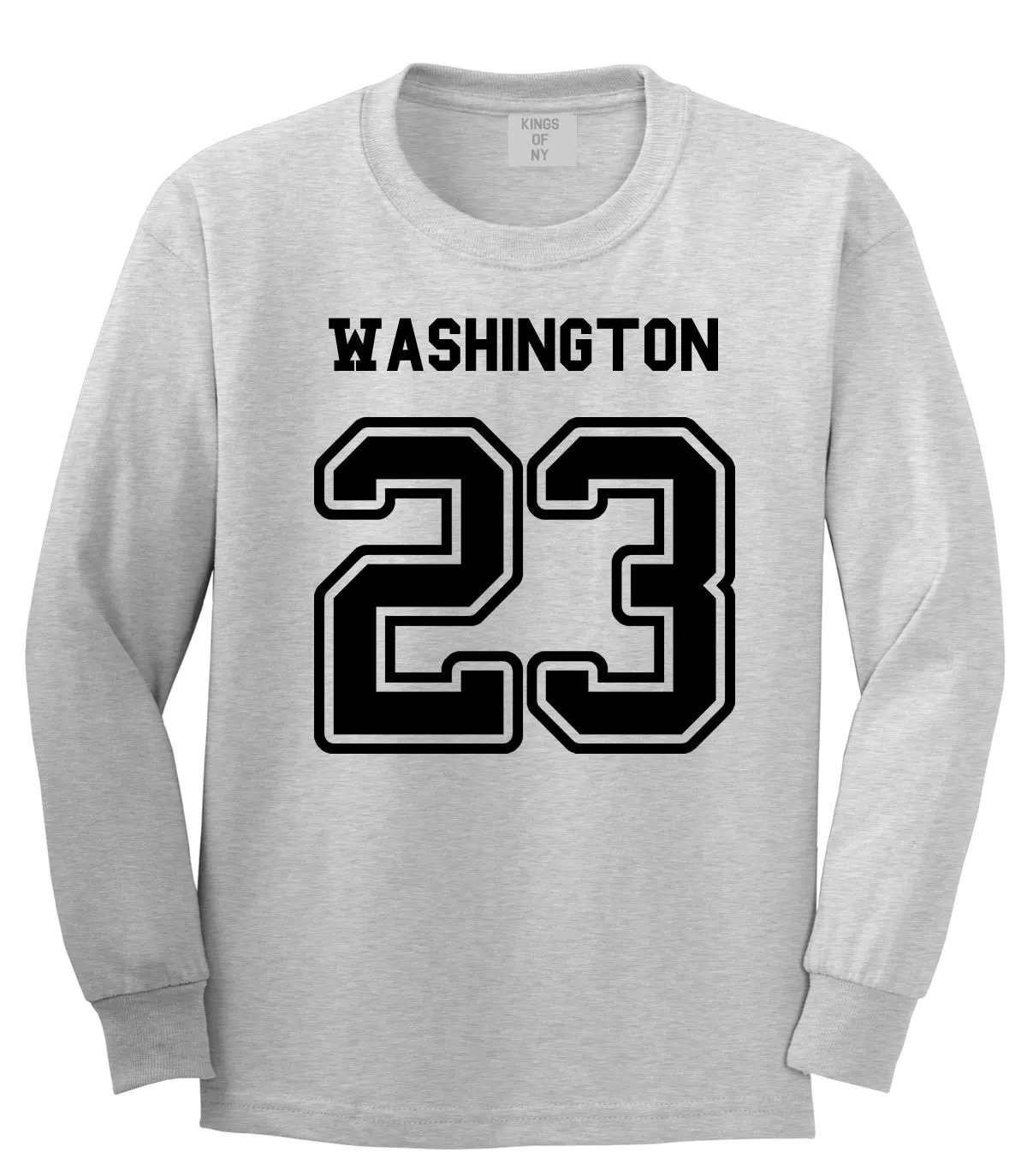 Sport Style Washington 23 Team State Jersey Long Sleeve T-Shirt