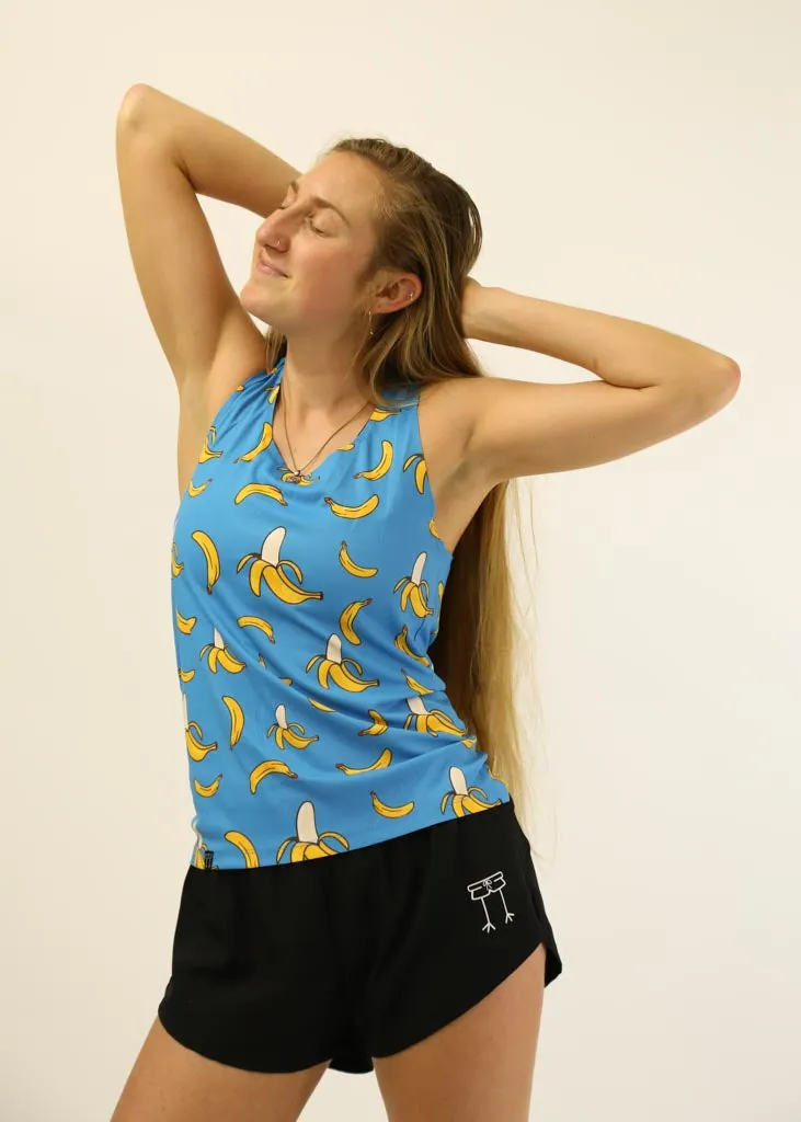 Women's Blue Bananas Performance Singlet