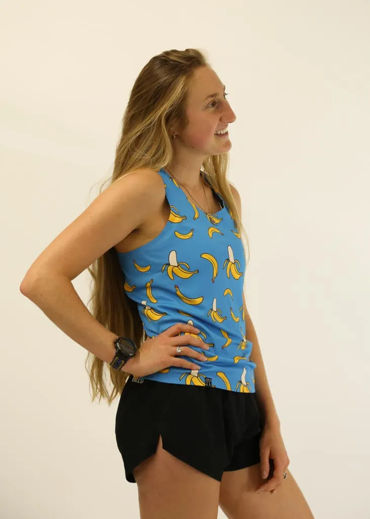 Women's Blue Bananas Performance Singlet